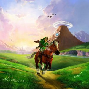 Link Reitet Epona in Hyrule