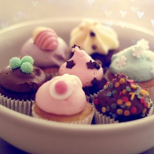 Bunte Cupcakes