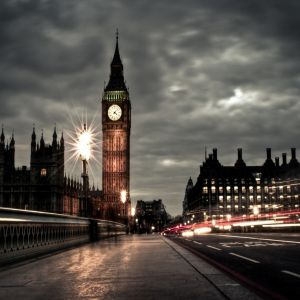 Big Ben in der Dämmerung