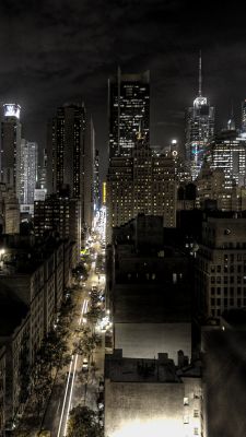 Nachtstadt-Skyline