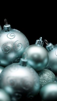 Elegante Blaue Weihnachtsornamente