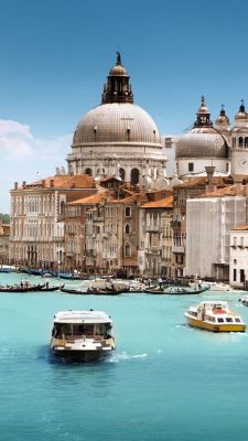 Blick auf den Canal Grande in Venedig