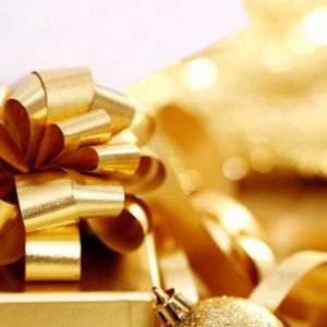 Goldenes Weihnachtsgeschenk