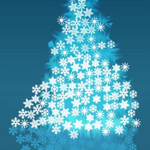 Schneeflocken Weihnachtsbaum Hintergrund