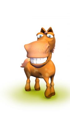 Lustiges Cartoon-Pferd