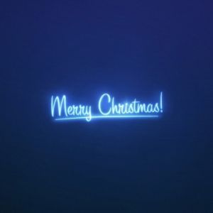 Neon Hintergrund Frohe Weihnachten
