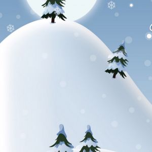 Schneebedeckte Winterlandschaft