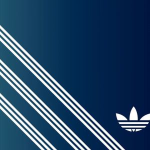 Minimalistisches Design des Adidas Logos