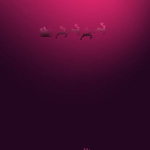 Weihnachts-Rentier-Silhouette