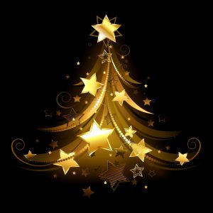 Goldener Weihnachtsbaum