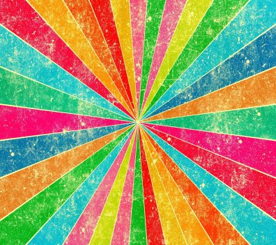 Buntes Retro-Explosion-Muster