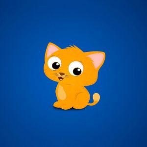 Niedliche Cartoon Katze