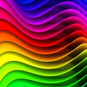 Bunte Wellenmuster