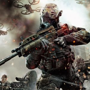 Futuristischer Soldat in Aktion