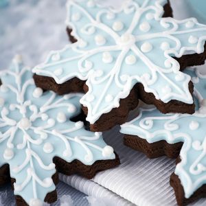 Schneeflocken Kekse