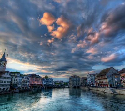 Schöne Zürich Skyline