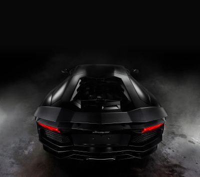 Elegantes Schwarzes Lamborghini