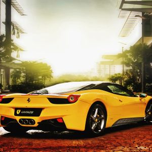 Gelbes Ferrari 458 Italia