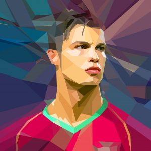 Abstrakte Kunst von Cristiano Ronaldo