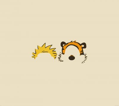 Calvin und Hobbes Illustration