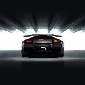 Elegantes Schwarzes Sportauto