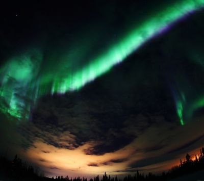 Aurora Borealis Nachthimmel