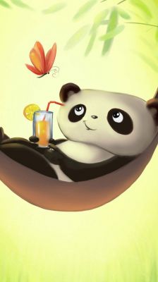Niedlicher Panda Entspannt