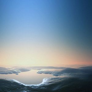 Ruhiger Ozeanhorizont
