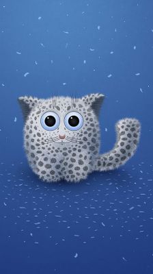 Niedlicher Cartoon-Leopard