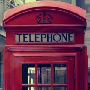 Rote Telefonzelle