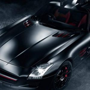 Elegantes Schwarzes Sportauto
