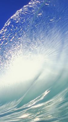 Reflexion der Ozeanwelle