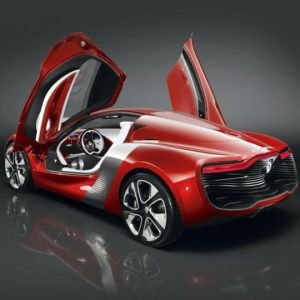 Futuristisches Rotes Autodesign