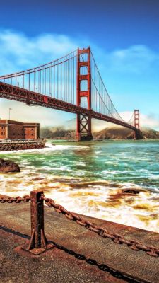 Malersicher Blick auf die Golden Gate Bridge