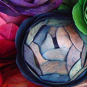 Bunte Blattmuster