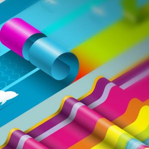 Bunte Abstrakte Wellen