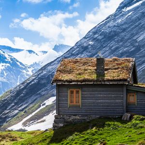 Malersche Hütte in den Bergen