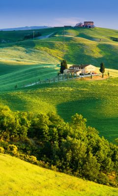 Schöne Grüne Hügel Landschaft