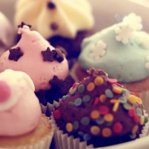 Bunte Cupcakes