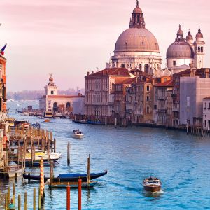 Venedig Kanal bei Sonnenuntergang