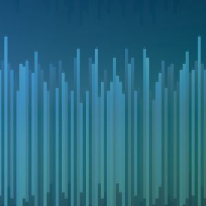 Blaue Abstrakte Klangwellen