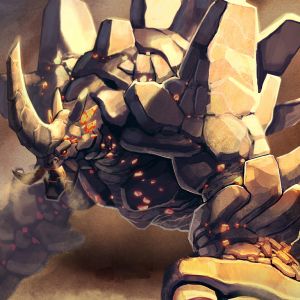 Epicke Felsenmonster-Illustration