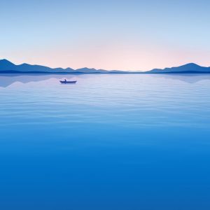 Ruhige Blaue Landschaft