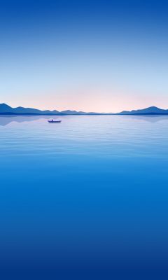 Ruhige Blaue Landschaft