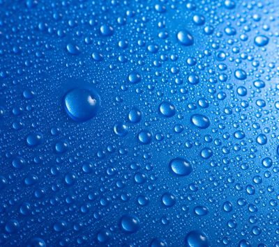 Blaue Wassertropfen