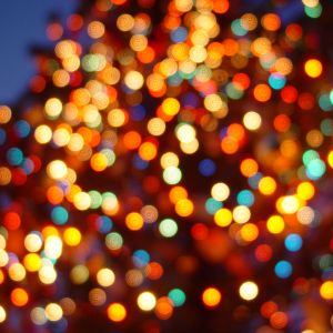 Bunte Weihnachtslichter