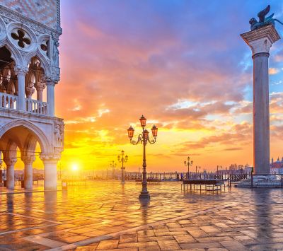Sonnenuntergang in Venedig