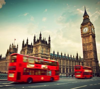 London Big Ben und Rote Busse