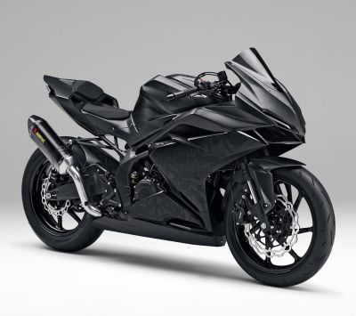 Elegantes Schwarzes Motorrad