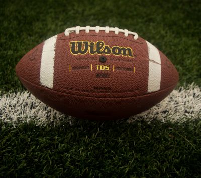 Wilson Fußball auf dem Feld